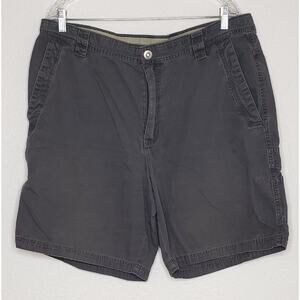 Columbia Mens Shorts 38 Dark Green OMNI-SHIELD Cotton Flat Front Carpenter Chino